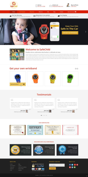 Web Design by pb for SafeChild | Design: #11443274