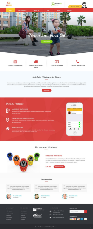 Web Design by pb for SafeChild | Design: #11443275
