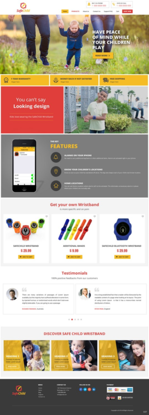 Web Design by pb for SafeChild | Design: #11443280