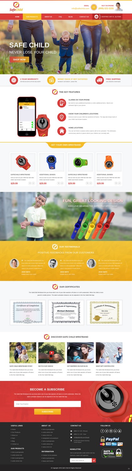 Web-Design von pb für SafeChild | Design #11443285