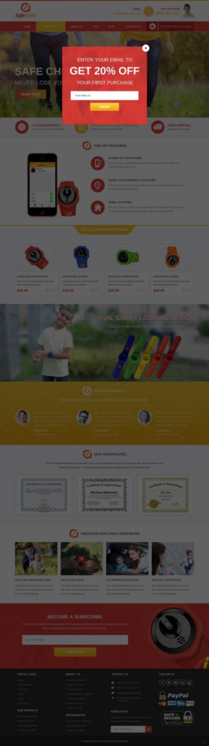 Web Design by pb for SafeChild | Design: #11443286