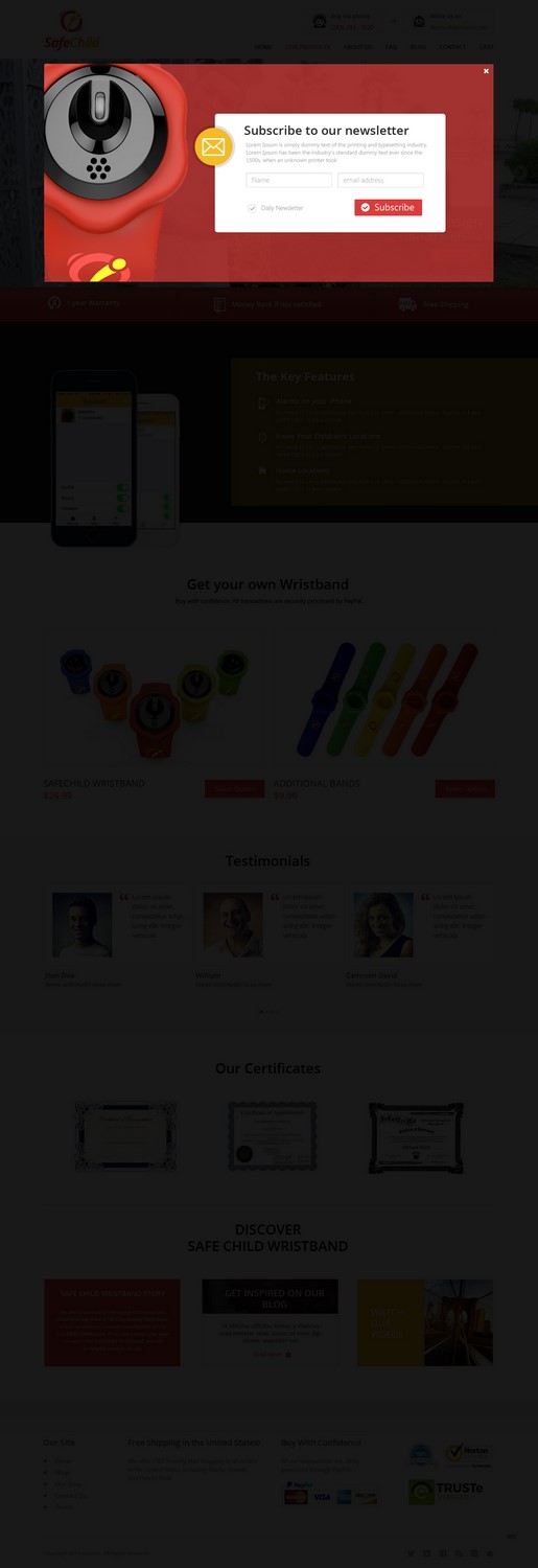 Web Design by pb for SafeChild | Design #11443296