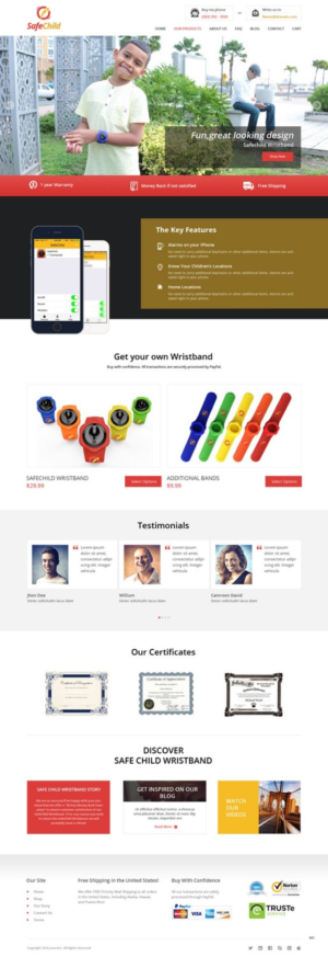 Web Design by pb for SafeChild | Design: #11443297