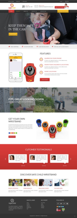 Web Design by pb for SafeChild | Design: #11443299