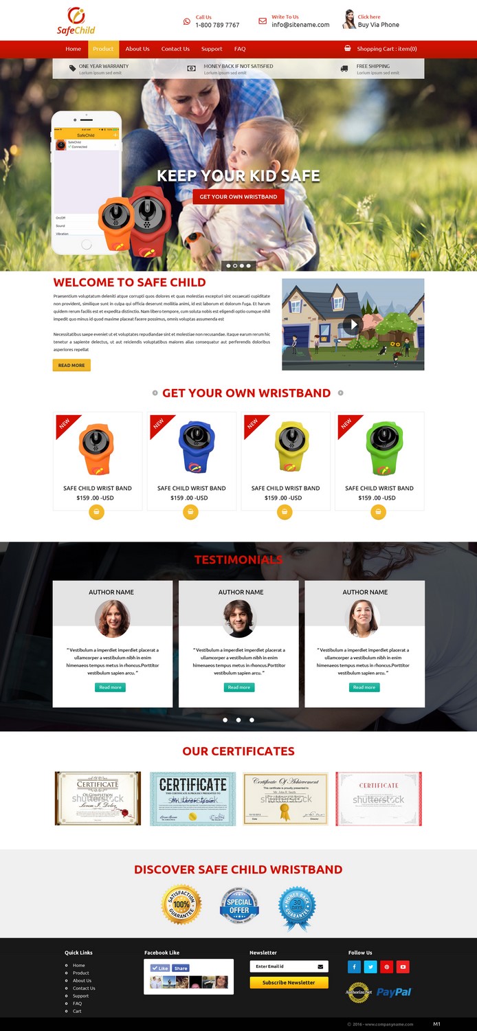 Web Design by pb for SafeChild | Design #11443300