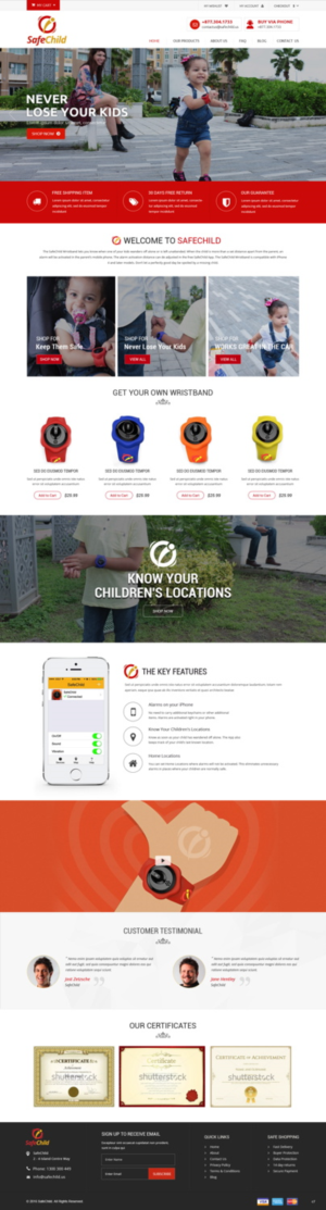 Web Design by pb for SafeChild | Design: #11443427