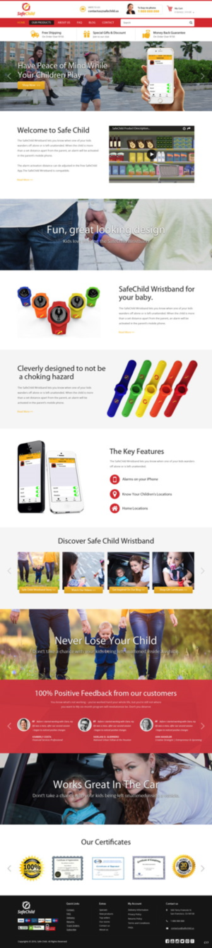Web Design by pb for SafeChild | Design: #11476191
