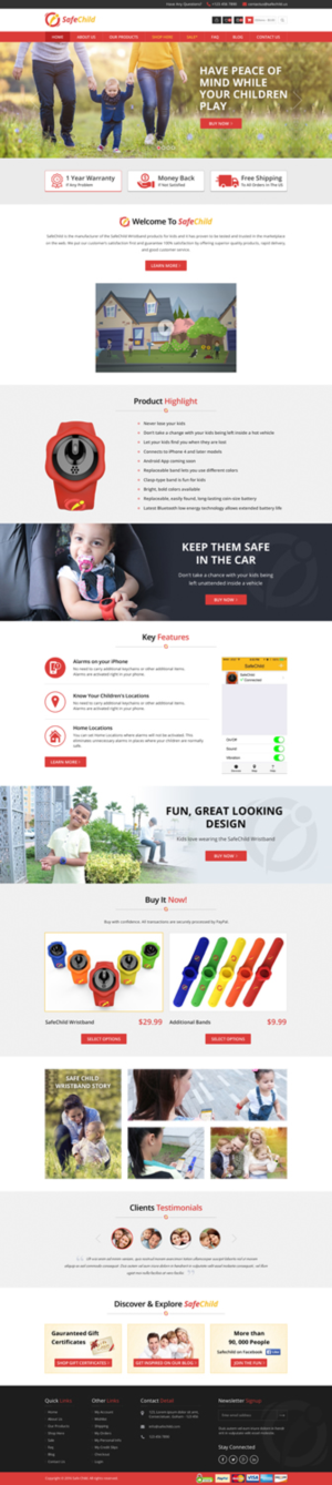 Web Design by Sbss for SafeChild | Design: #11442785