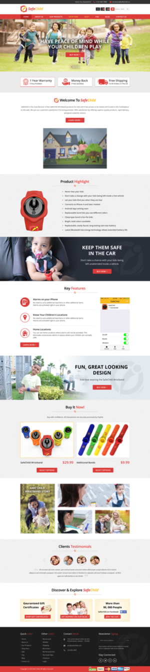 Web Design by Sbss for SafeChild | Design: #11442786