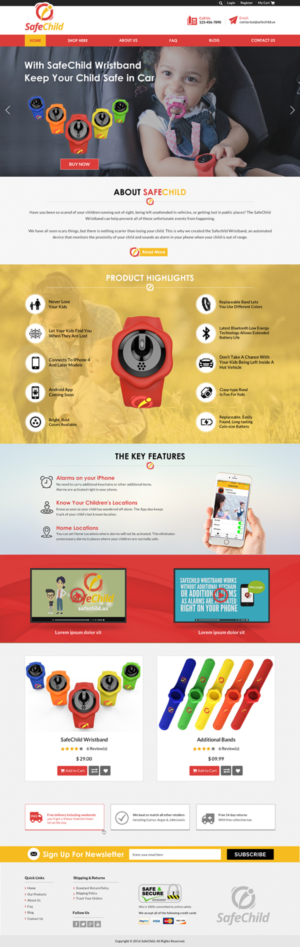 Web Design by Sbss for SafeChild | Design: #11442850