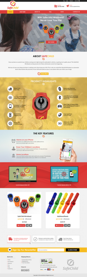 Web Design by Sbss for SafeChild | Design: #11442855