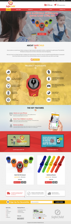 Web Design by Sbss for SafeChild | Design: #11442859