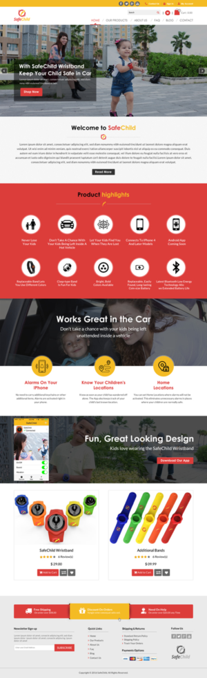 Web Design by Sbss for SafeChild | Design: #11442875