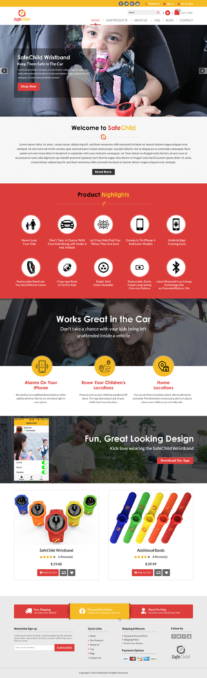 Web Design by Sbss for SafeChild | Design: #11442876