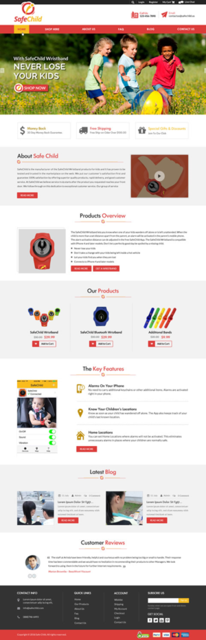 Web Design by Sbss for SafeChild | Design: #11443316