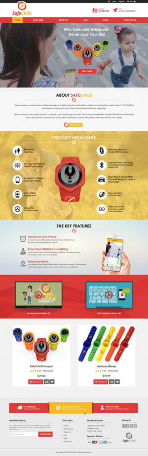 Web Design by Sbss for SafeChild | Design: #11444422