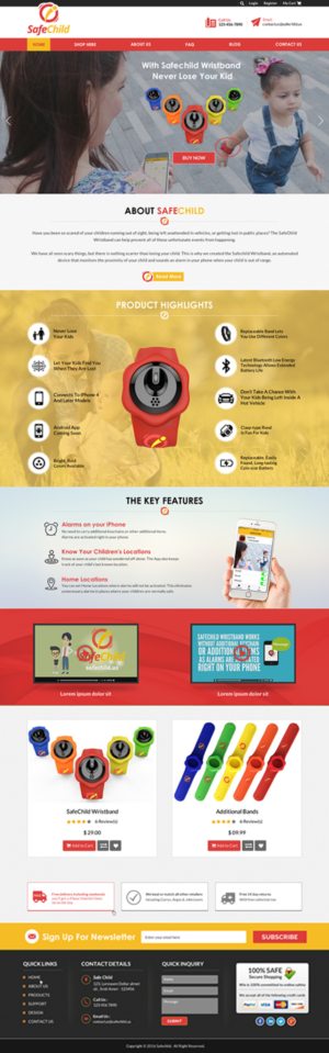 Web Design by Sbss for SafeChild | Design: #11444426