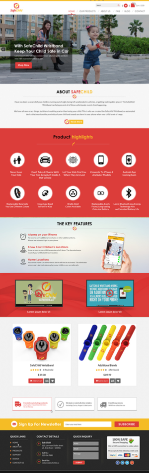 Web Design by Sbss for SafeChild | Design: #11444428