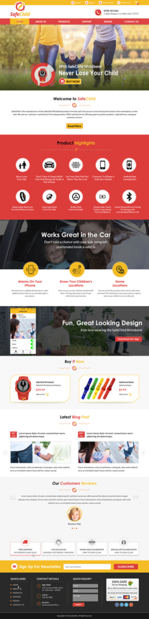Web Design by Sbss for SafeChild | Design: #11444429