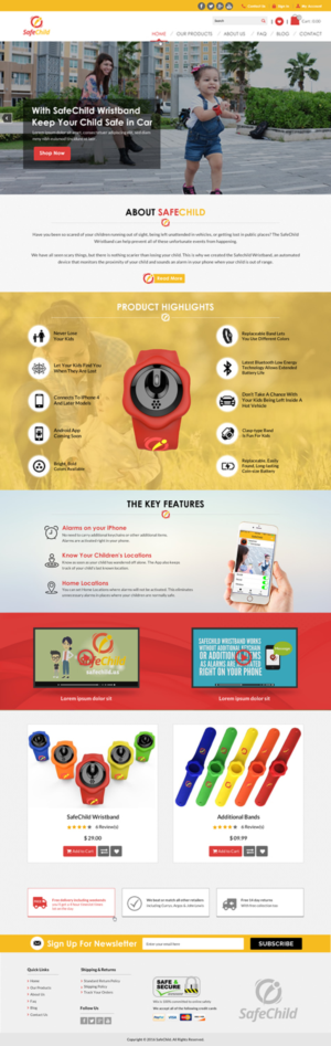 Web Design by Sbss for SafeChild | Design: #11444430