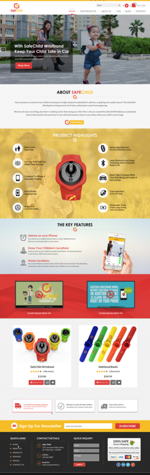 Web Design by Sbss for SafeChild | Design: #11444431