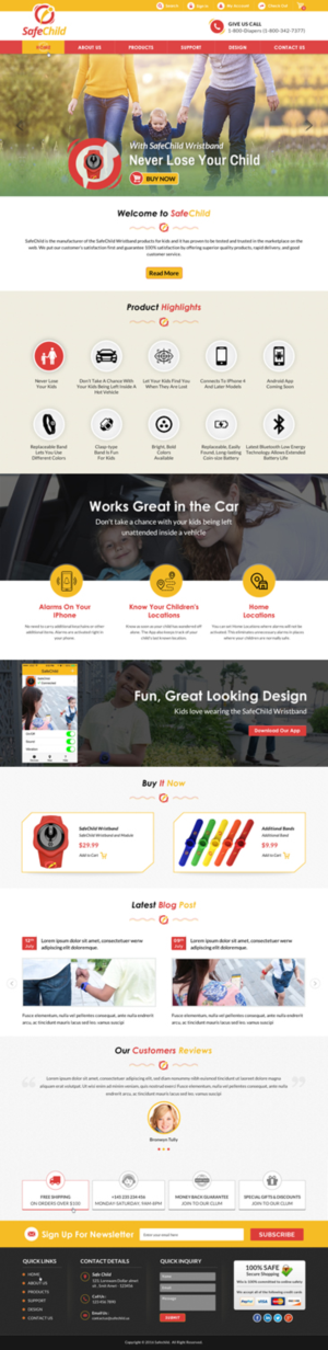 Web Design by Sbss for SafeChild | Design: #11462271