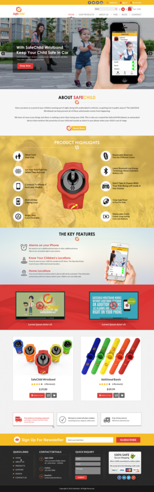 Web Design by Sbss for SafeChild | Design: #11462272