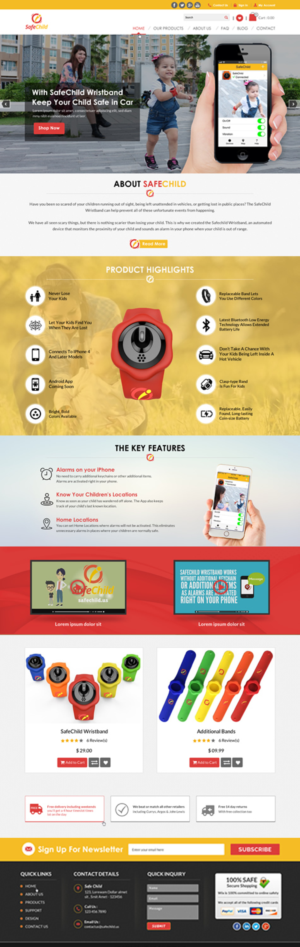 Web Design by Sbss for SafeChild | Design: #11462274