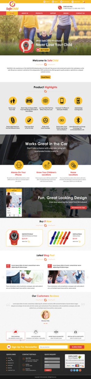 Web Design by Sbss for SafeChild | Design: #11462286