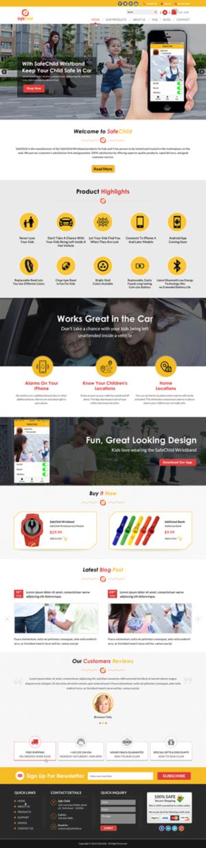 Web Design by Sbss for SafeChild | Design: #11462287