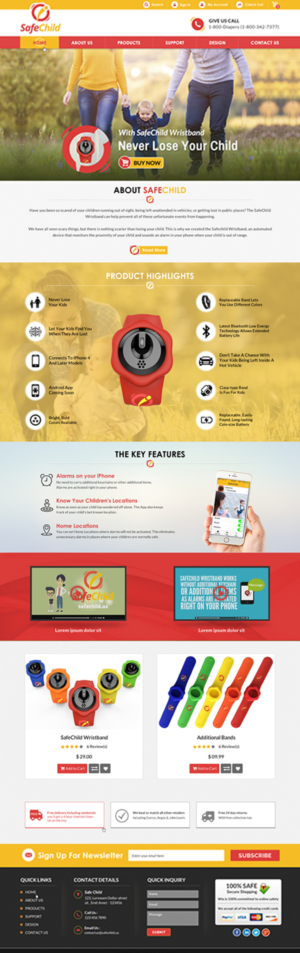 Web Design by Sbss for SafeChild | Design: #11462289
