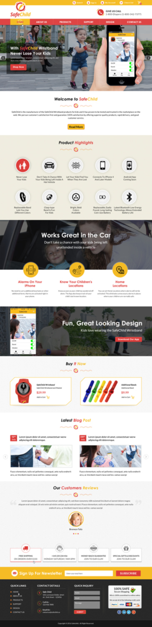 Web Design by Sbss for SafeChild | Design: #11462290