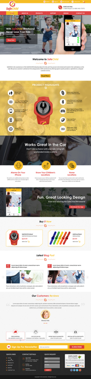 Web Design by Sbss for SafeChild | Design: #11462299