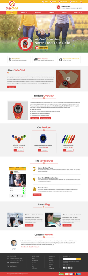 Web Design by Sbss for SafeChild | Design: #11462300