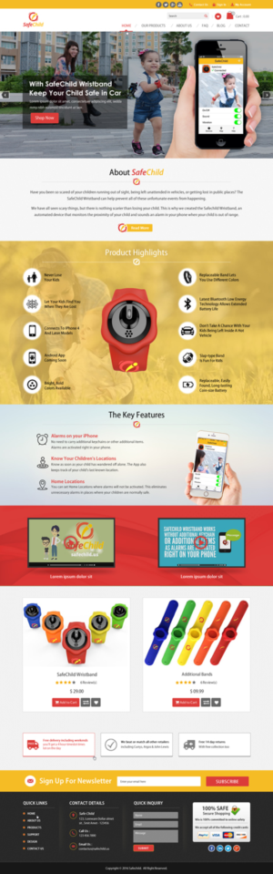 Web Design by Sbss for SafeChild | Design: #11469331