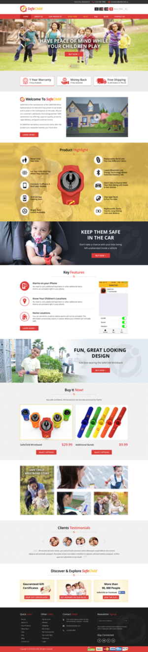 Web Design by Sbss for SafeChild | Design: #11469332