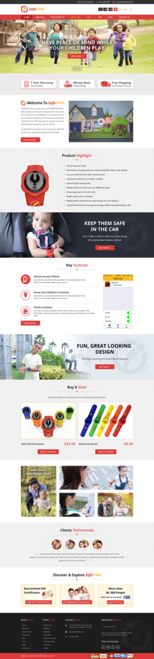 Web Design by Sbss for SafeChild | Design: #11469334