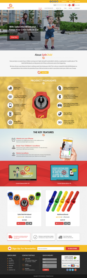 Web Design by Sbss for SafeChild | Design: #11474164