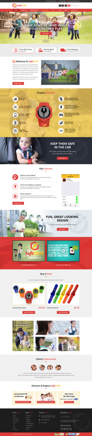 Web Design by Sbss for SafeChild | Design: #11474573