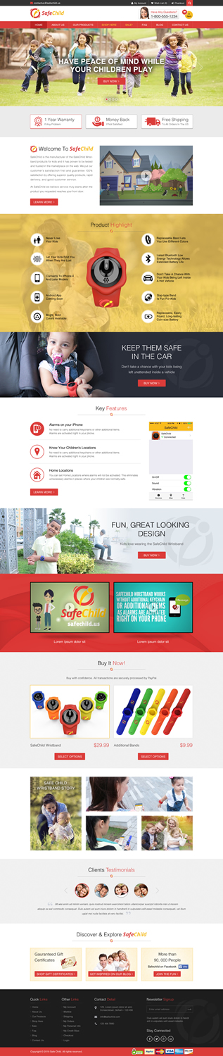 Web Design by Sbss for SafeChild | Design: #11480062