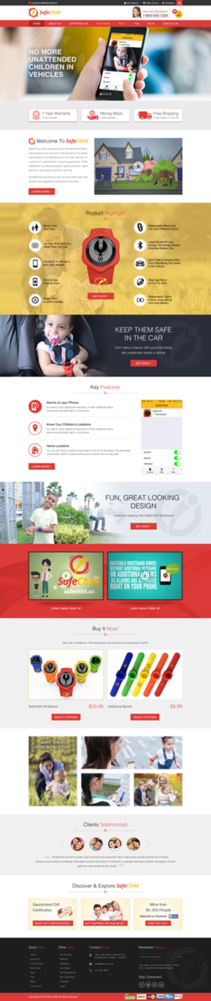 Web Design by Sbss for SafeChild | Design: #11491645