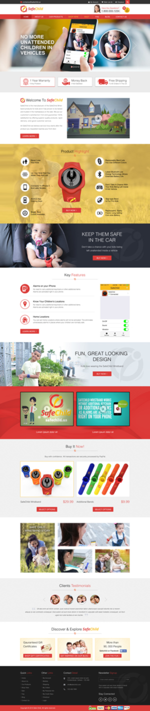 Web Design by Sbss for SafeChild | Design: #11491646