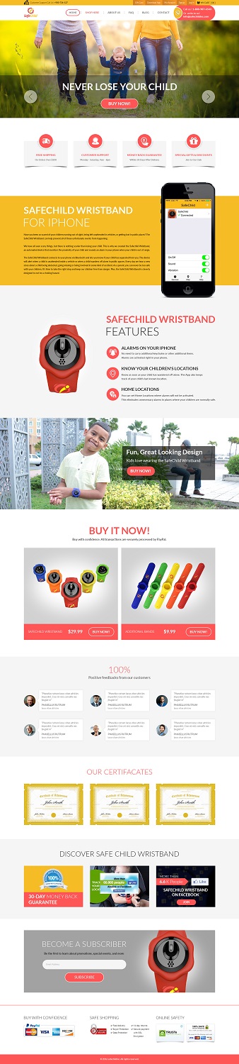 Web Design by Pram Shaw for SafeChild | Design #11450796