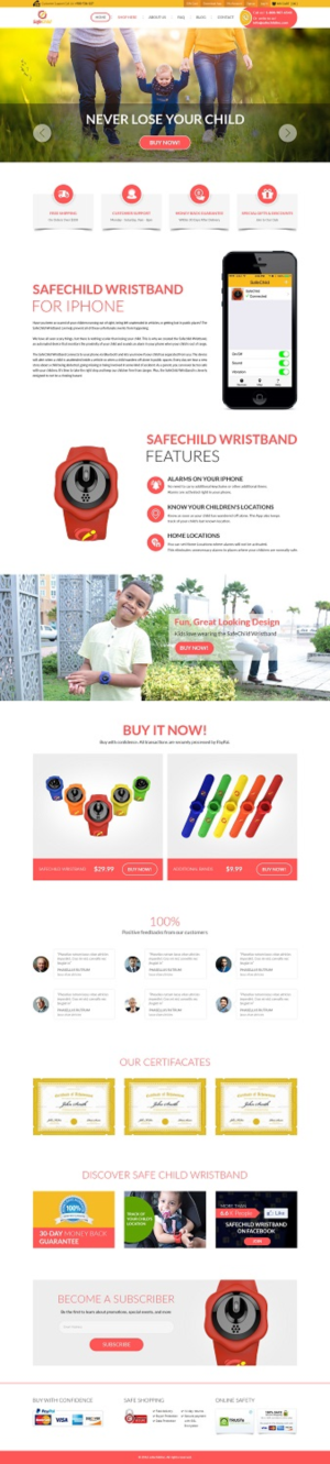 Web Design by Pram Shaw for SafeChild | Design: #11460657