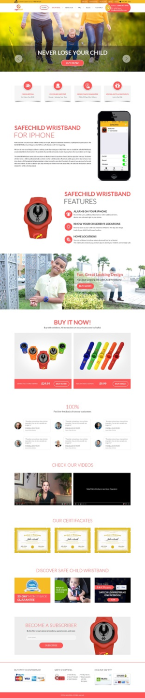 Web Design by Pram Shaw for SafeChild | Design: #11477799
