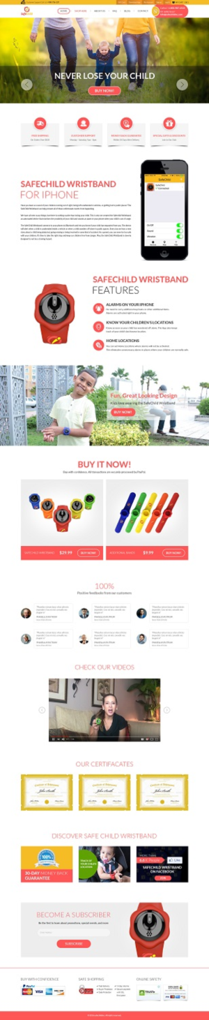 Web Design by Pram Shaw for SafeChild | Design: #11477805