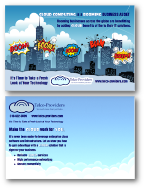 Design de Carte Postale par citygirl17 pour Telco-Providers | Design : #11326422