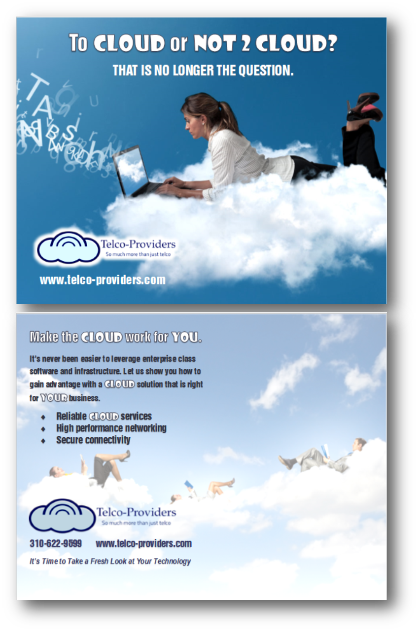 Postcard Design by citygirl17 for Telco-Providers | Design #11338252