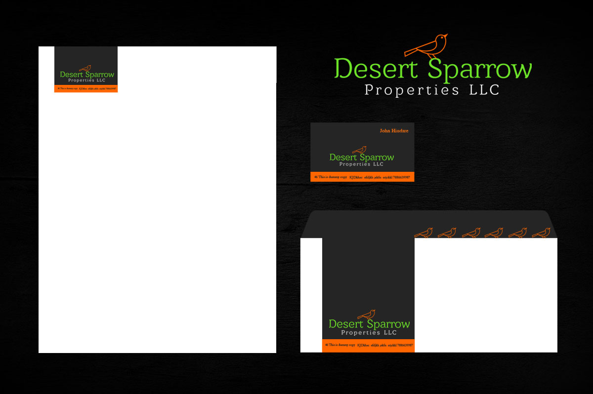 Logo-Design von Namita für Desert Sparrow Properties LLC | Design #11324392