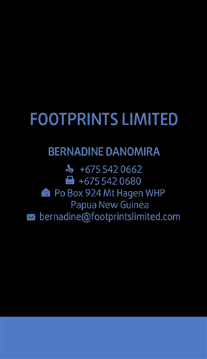 Footprints Limited | Business Card Design by Pinky 